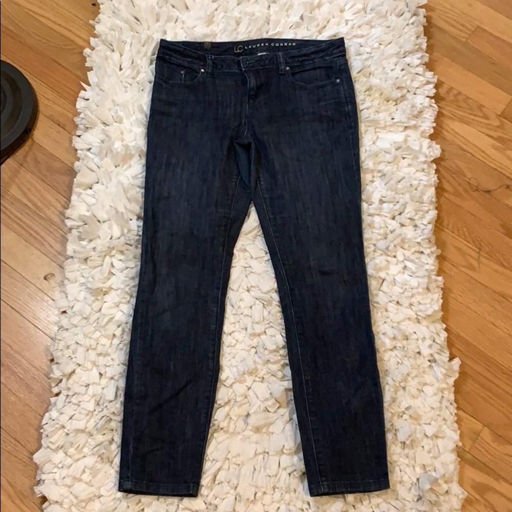 Lauren Conrad Dark straight ankle Jeans